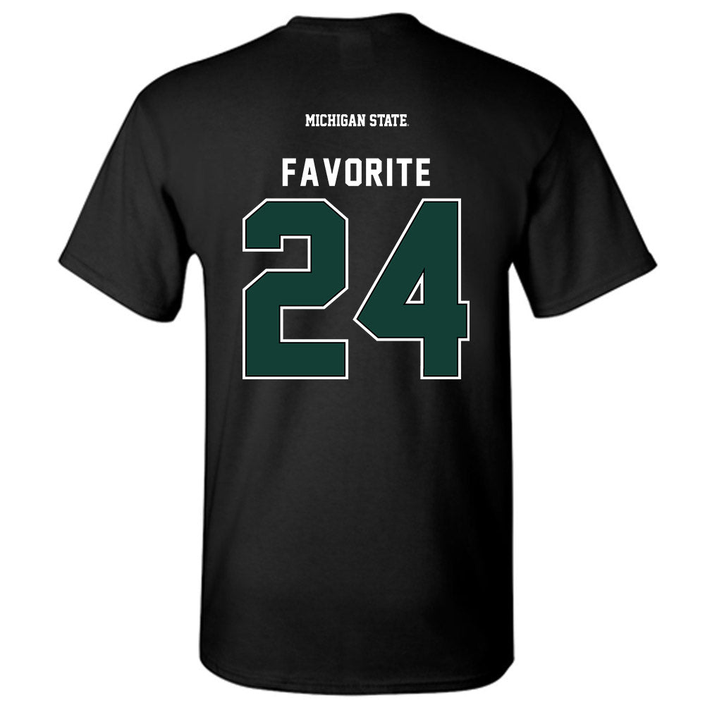 Michigan State - NCAA Football : Jeremiah Favorite - Generic Shersey T-Shirt-1