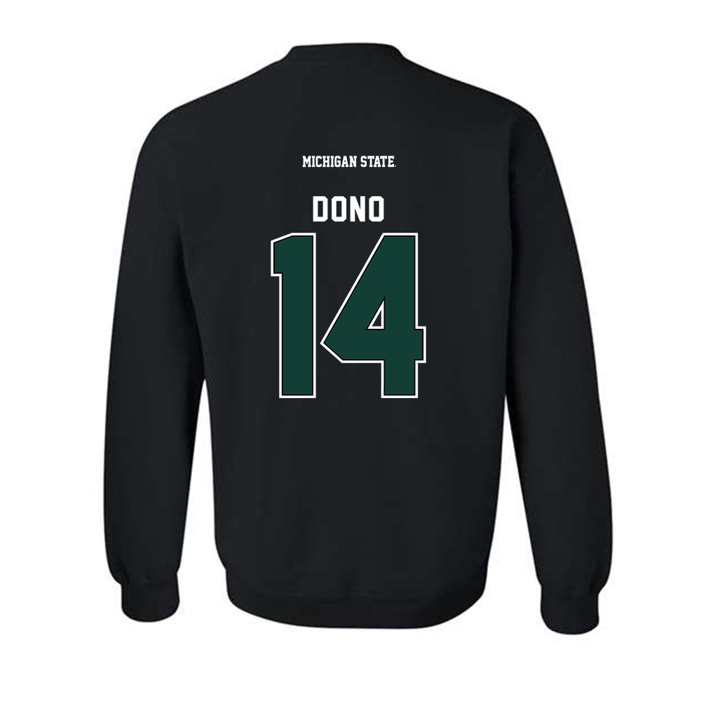 Michigan State - NCAA Men's Soccer : Dominic Dono - Generic Shersey Crewneck Sweatshirt-1