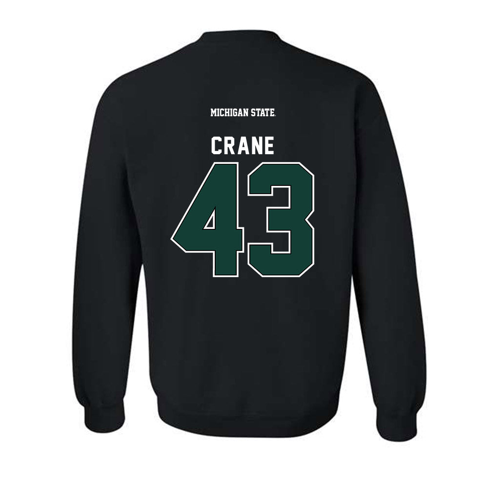 Michigan State - NCAA Baseball : Bobby Crane - Generic Shersey Crewneck Sweatshirt-1