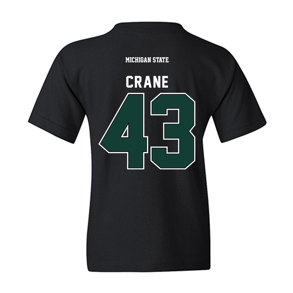 Michigan State - NCAA Baseball : Bobby Crane - Generic Shersey Youth T-Shirt-1