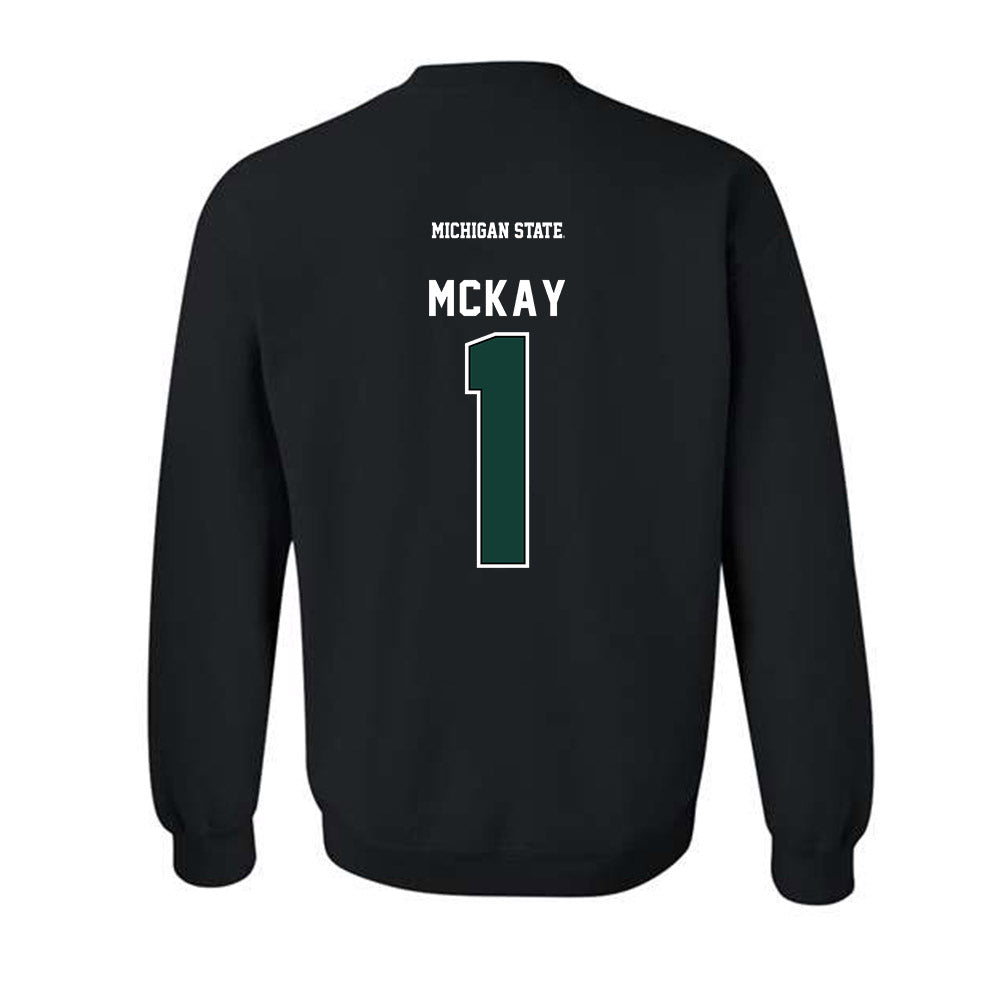 Michigan State - NCAA Baseball : Ryan McKay - Generic Shersey Crewneck Sweatshirt-1