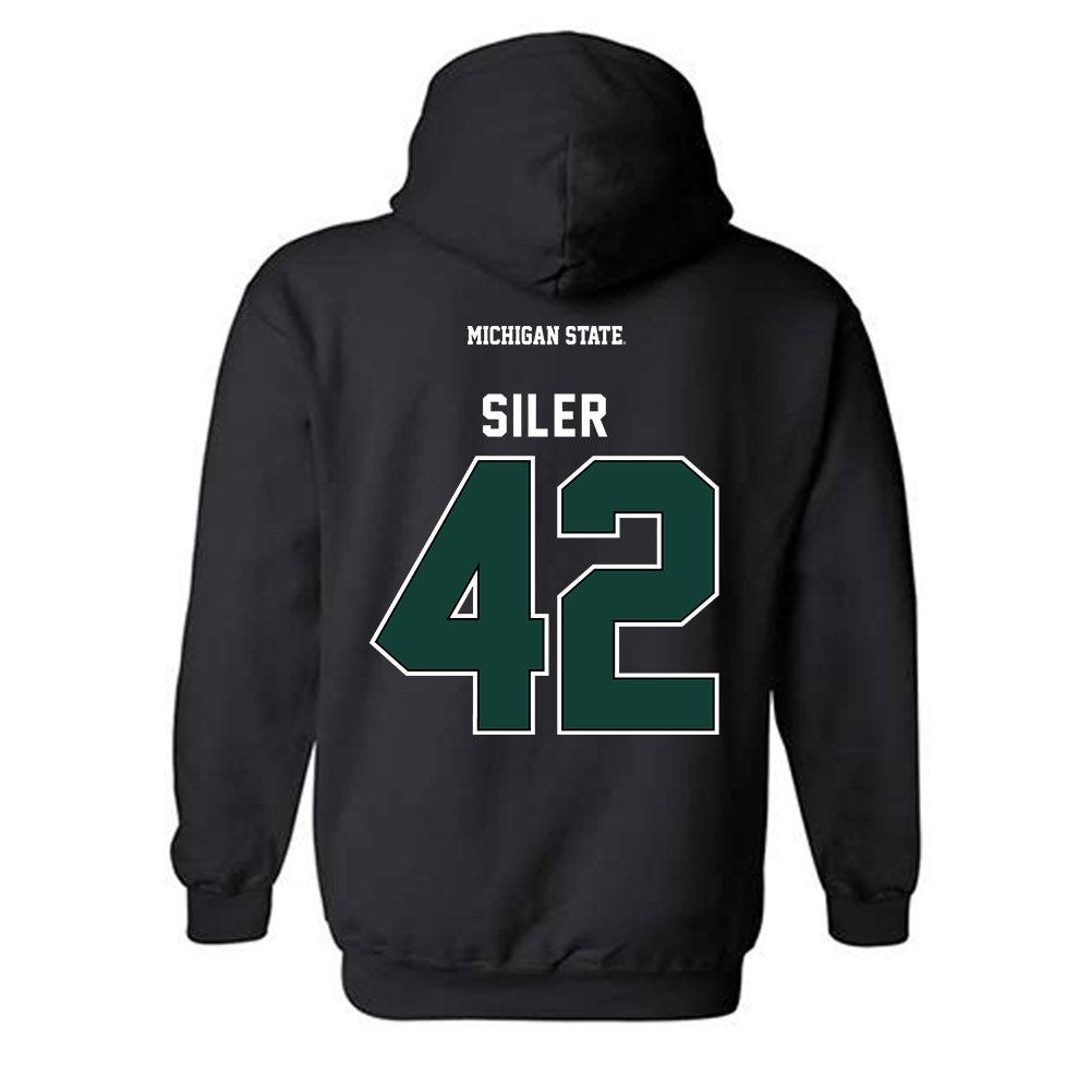 Michigan State - NCAA Baseball : Andrew Siler - Generic Shersey Hooded Sweatshirt-1