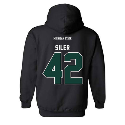 Michigan State - NCAA Baseball : Andrew Siler - Generic Shersey Hooded Sweatshirt-1