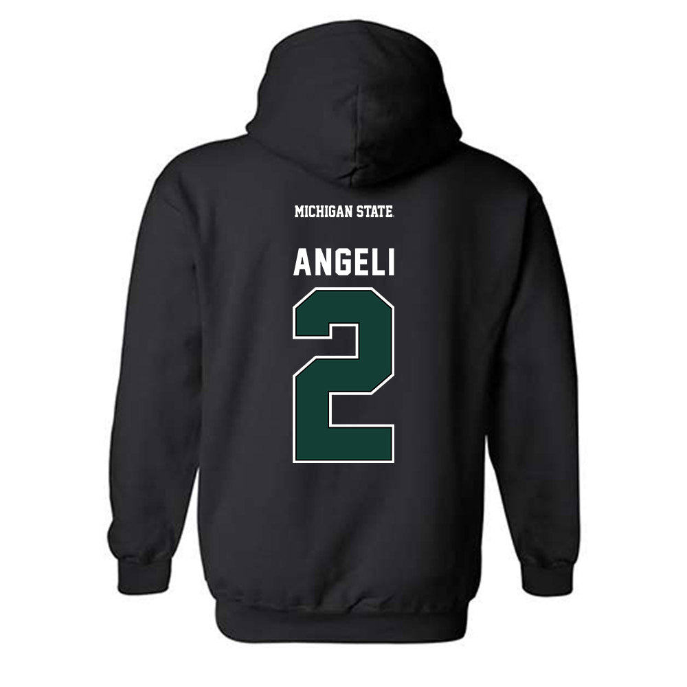 Michigan State - NCAA Women's Field Hockey : Nina Angeli - Generic Shersey Hooded Sweatshirt-1