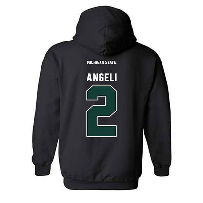 Michigan State - NCAA Women's Field Hockey : Nina Angeli - Generic Shersey Hooded Sweatshirt-1
