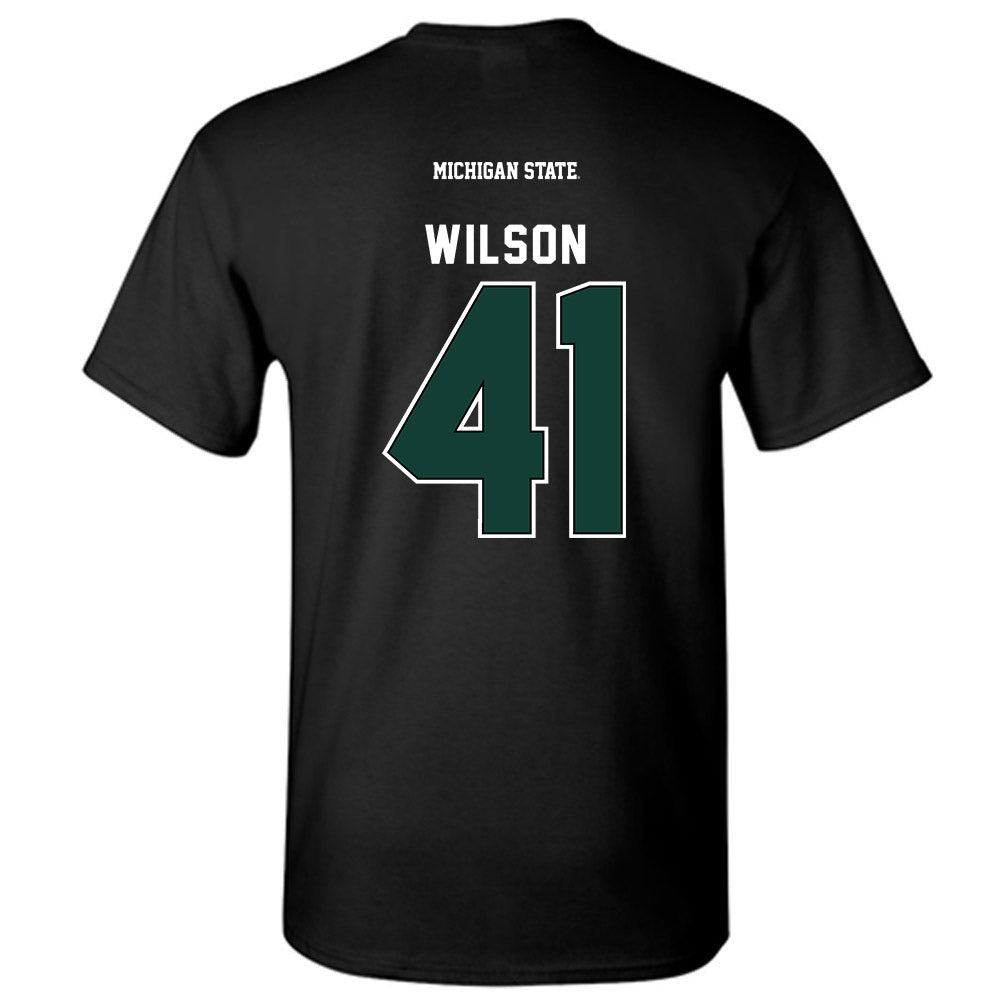 Michigan State - NCAA Football : Jaxson Wilson - Generic Shersey T-Shirt-1