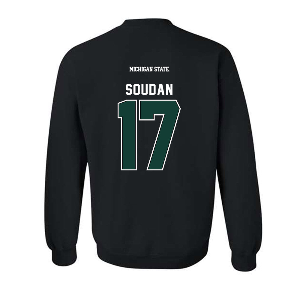 Michigan State - NCAA Men's Soccer : Peter Soudan - Generic Shersey Crewneck Sweatshirt-1