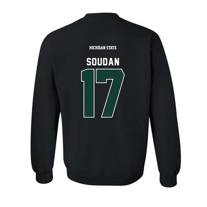 Michigan State - NCAA Men's Soccer : Peter Soudan - Generic Shersey Crewneck Sweatshirt-1