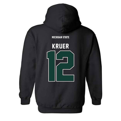 Michigan State - NCAA Women's Soccer : Mackenzie Kruer - Generic Shersey Hooded Sweatshirt-1