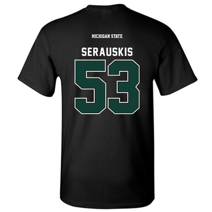 Michigan State - NCAA Football : Trey Serauskis - Generic Shersey T-Shirt-1