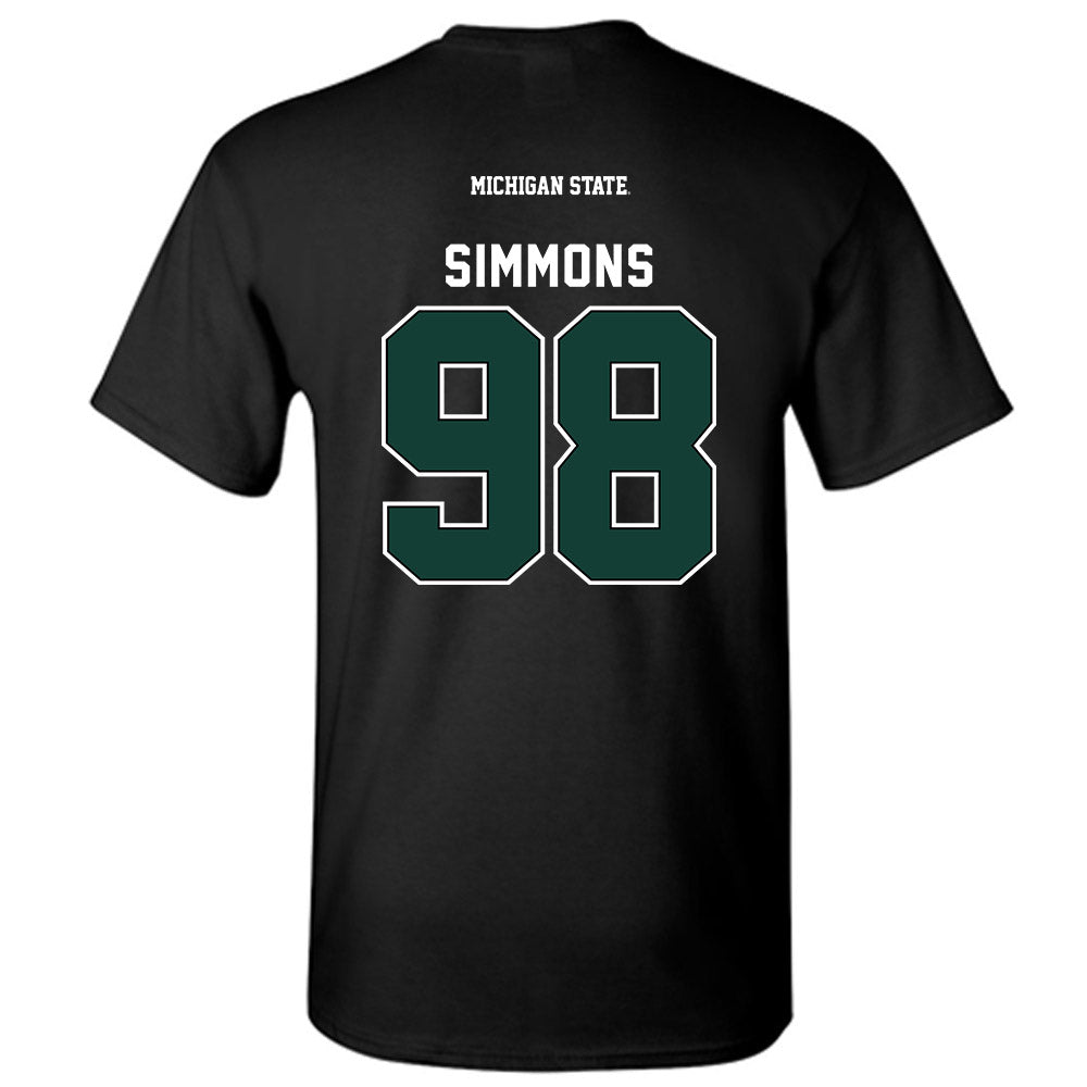 Michigan State - NCAA Football : Derrick Simmons - Generic Shersey T-Shirt-1