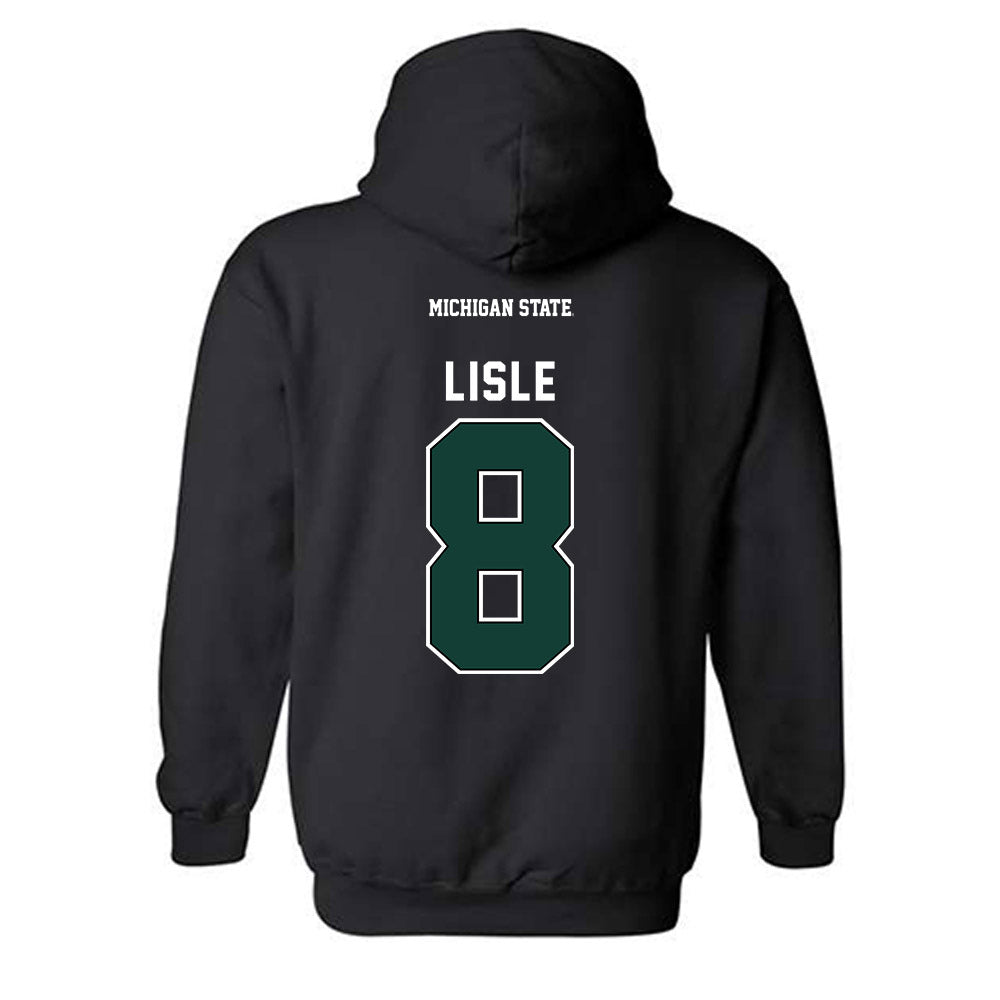 Michigan State - NCAA Football : Trey Lisle - Generic Shersey Hooded Sweatshirt-1