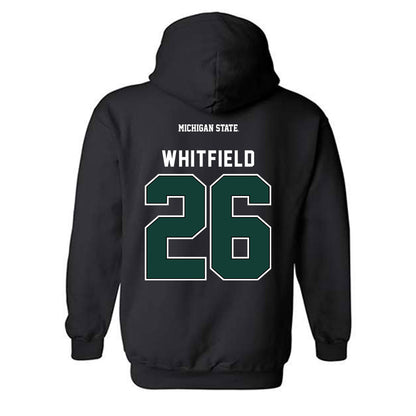 Michigan State - NCAA Women's Volleyball : Alana Whitfield - Generic Shersey Hooded Sweatshirt-1