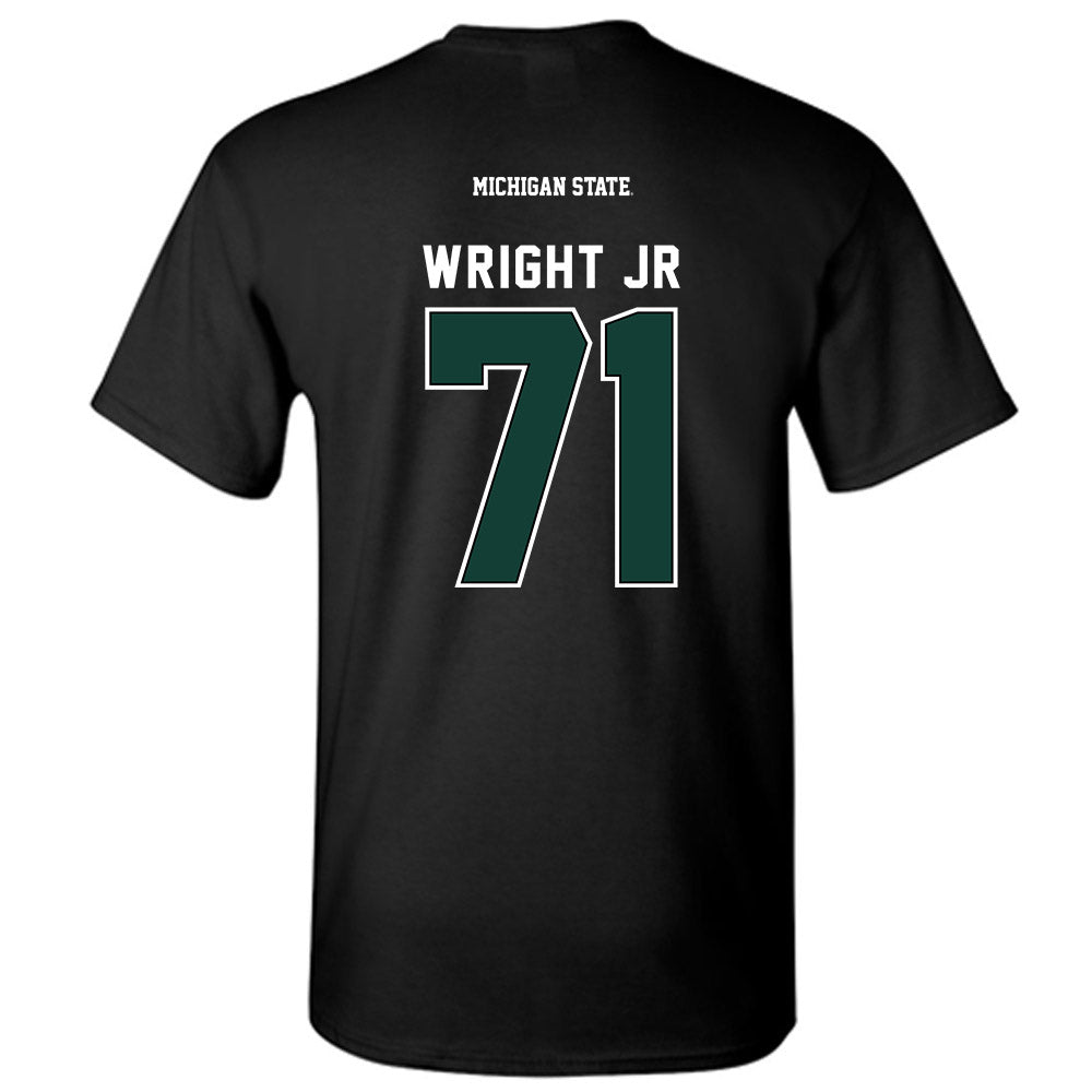 Michigan State - NCAA Football : Robert Wright Jr - Generic Shersey T-Shirt-1