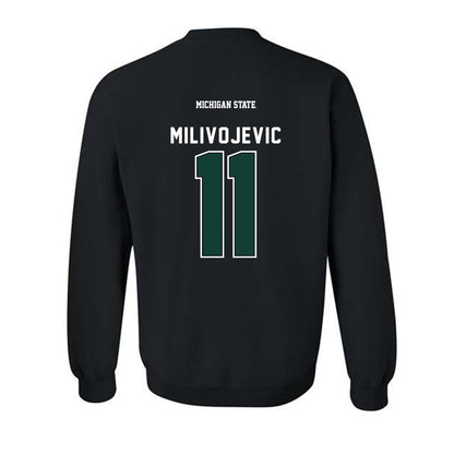Michigan State - NCAA Football : Alessio Milivojevic - Crewneck Sweatshirt-1