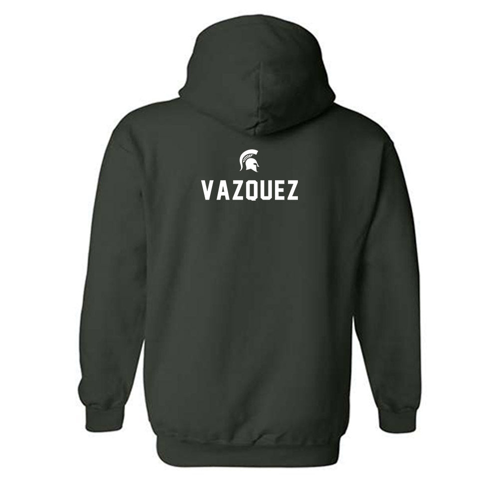 Michigan State - NCAA Cheerleading : Xavier Vazquez - Generic Shersey Hooded Sweatshirt-1
