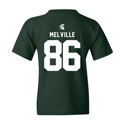 Michigan State - NCAA Football : Ethan Melville - Generic Shersey Youth T-Shirt-1