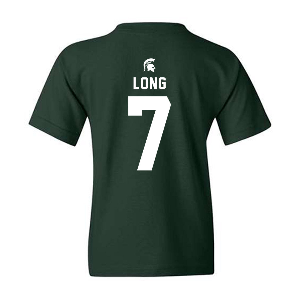 Michigan State - NCAA Women's Volleyball : Malayah Long - Generic Shersey Youth T-Shirt-1