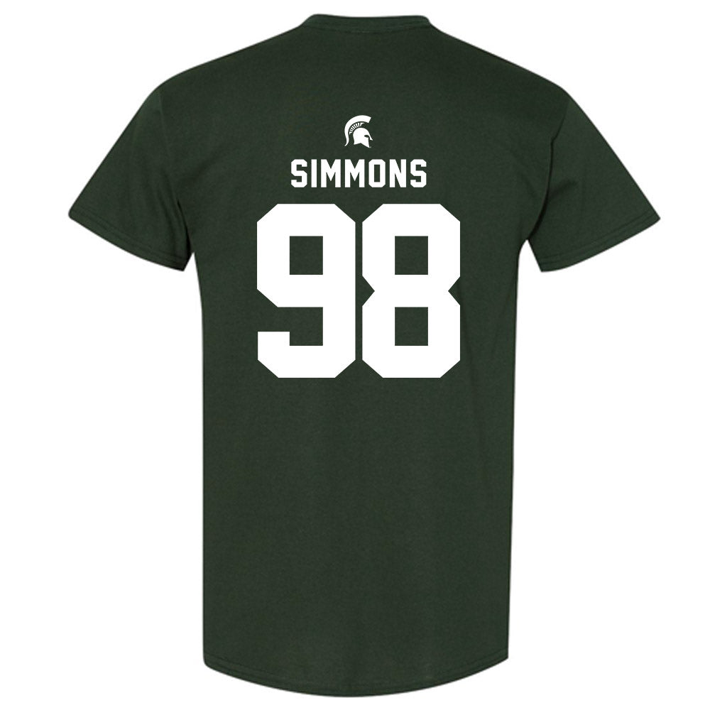 Michigan State - NCAA Football : Derrick Simmons - T-Shirt-1