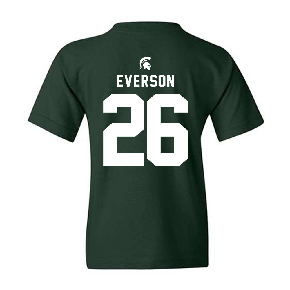 Michigan State - NCAA Baseball : Andrew Everson - Generic Shersey Youth T-Shirt-1