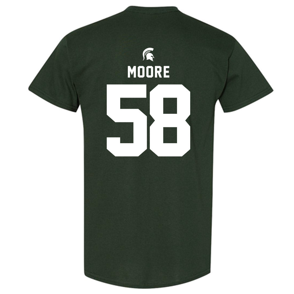 Michigan State - NCAA Football : Conner Moore - Generic Shersey T-Shirt-1