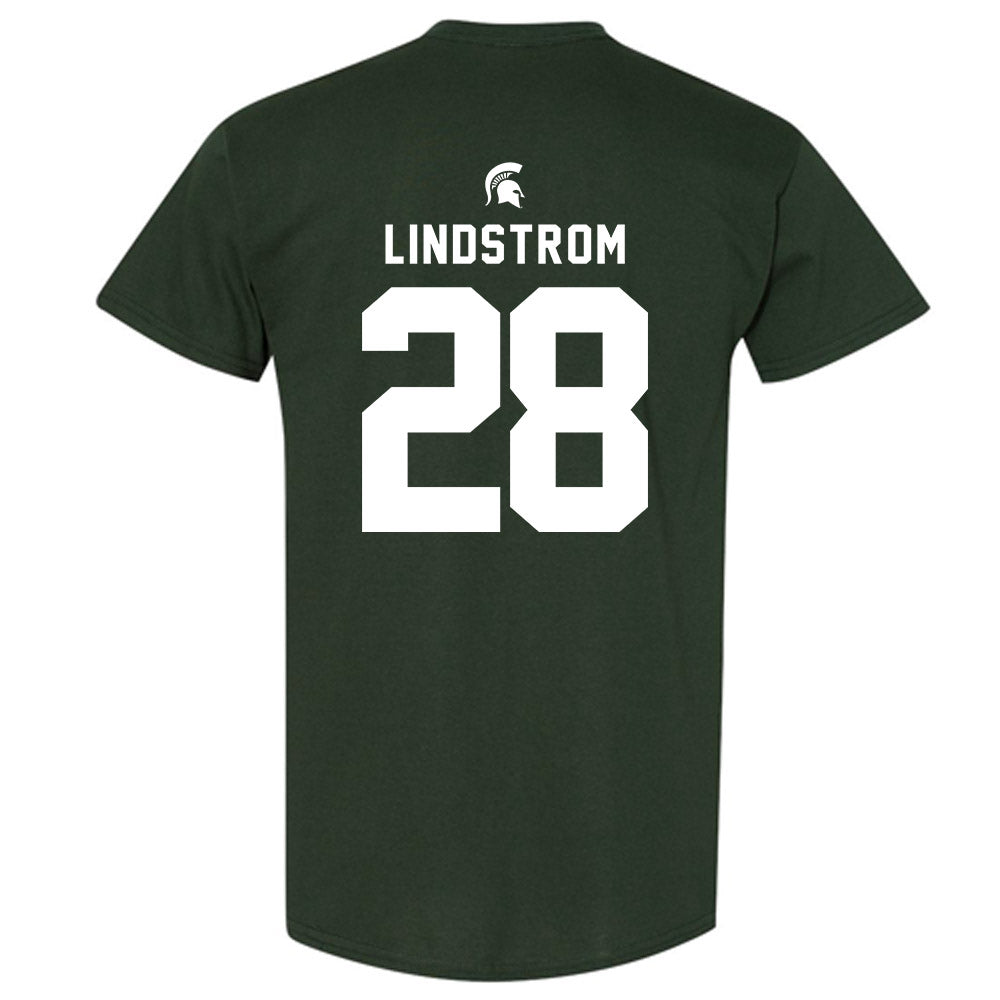 Michigan State - NCAA Men's Ice Hockey : Cayden Lindstrom - Generic Shersey T-Shirt-1