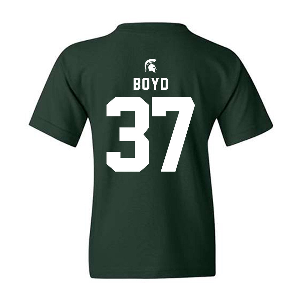 Michigan State - NCAA Football : Liam Boyd - Generic Shersey Youth T-Shirt-1