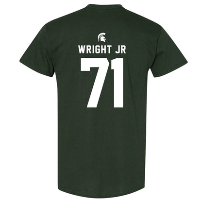 Michigan State - NCAA Football : Robert Wright Jr - Generic Shersey T-Shirt-1