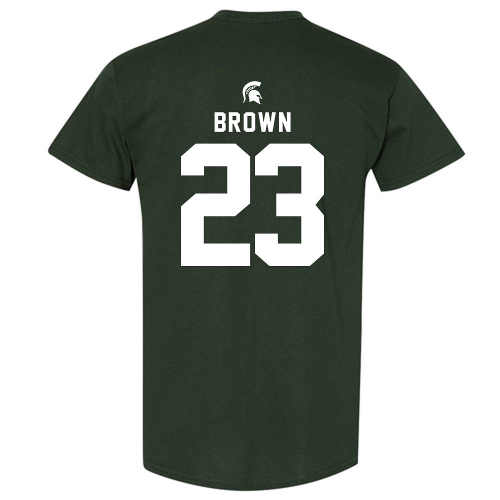 Michigan State - NCAA Women's Basketball : Jalyn Brown - Generic Shersey T-Shirt-1