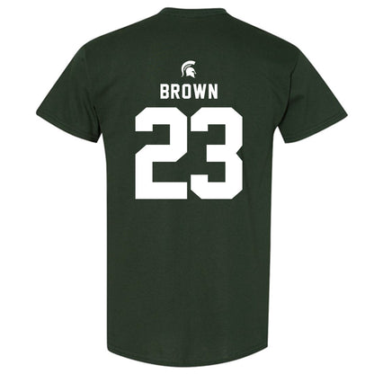 Michigan State - NCAA Women's Basketball : Jalyn Brown - Generic Shersey T-Shirt-1