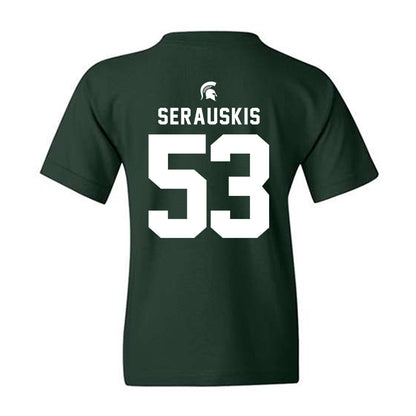Michigan State - NCAA Football : Trey Serauskis - Generic Shersey Youth T-Shirt-1
