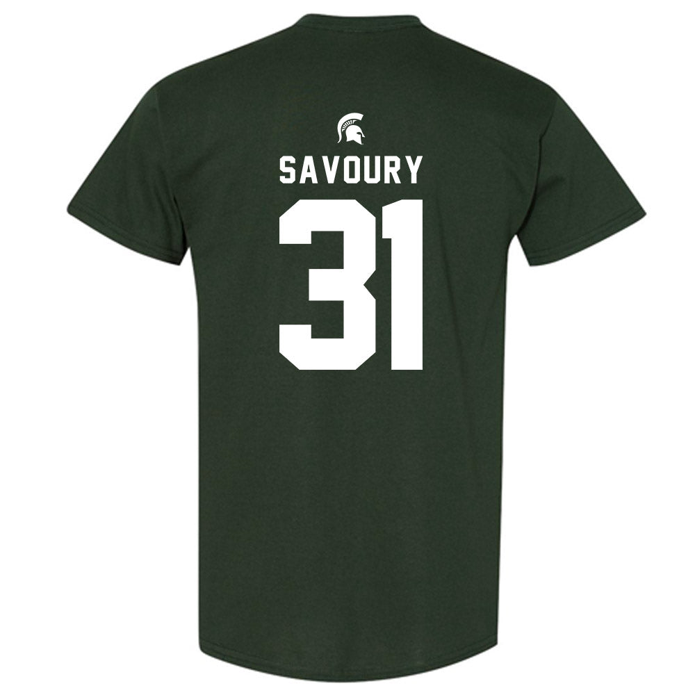 Michigan State - NCAA Football : Jayden Savoury - Generic Shersey T-Shirt-1