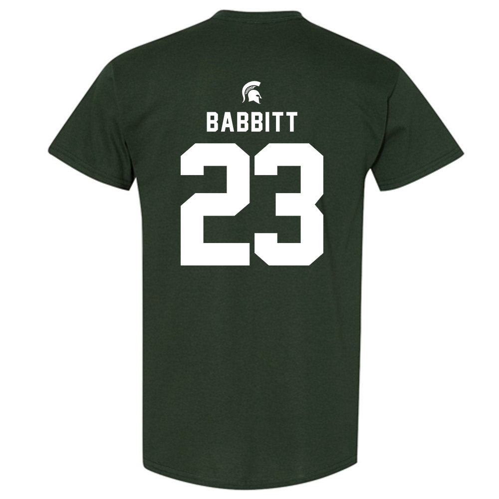 Michigan State - NCAA Football : Peyton Babbitt - Generic Shersey T-Shirt-1