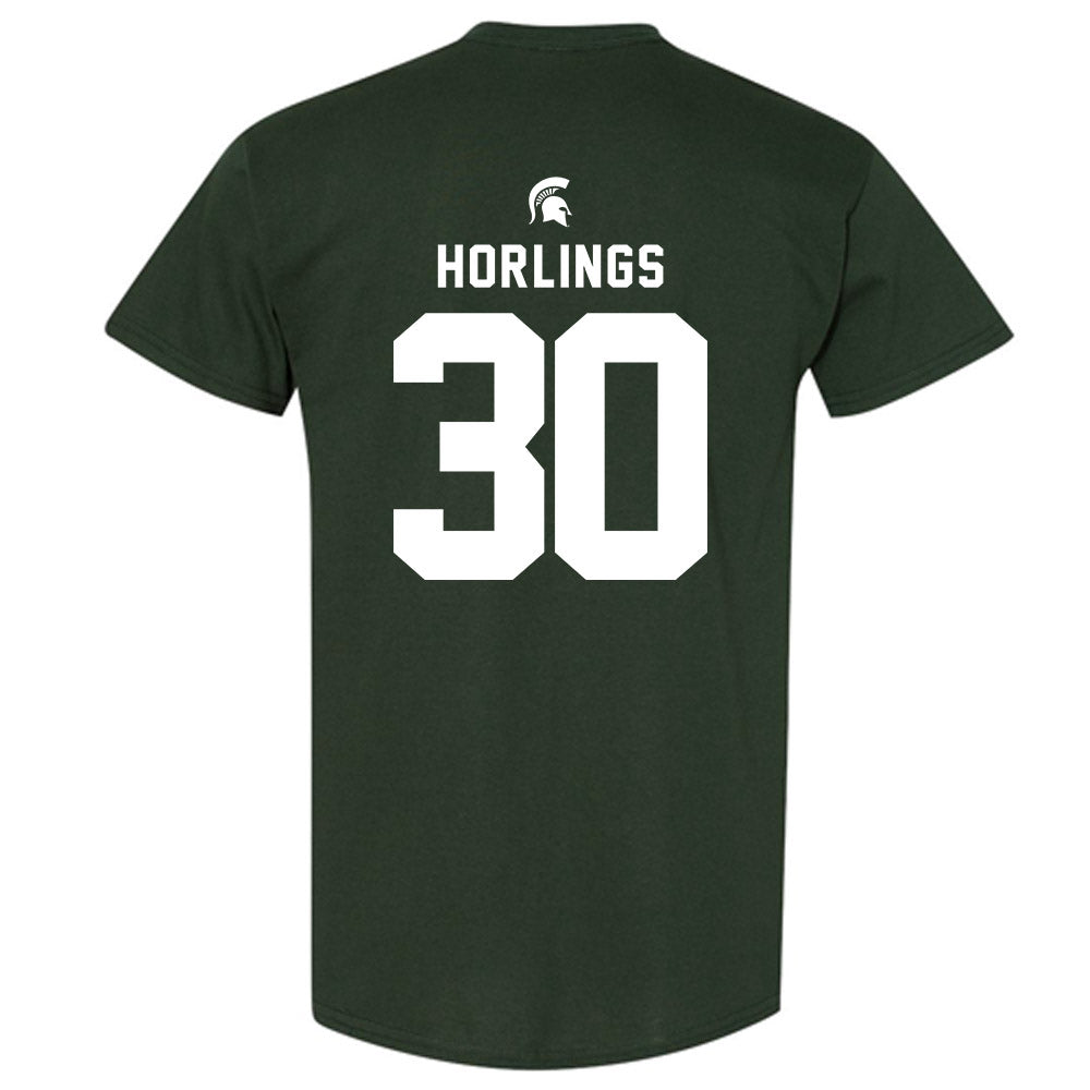 Michigan State - NCAA Men's Soccer : Ezra Horlings - Generic Shersey T-Shirt-1