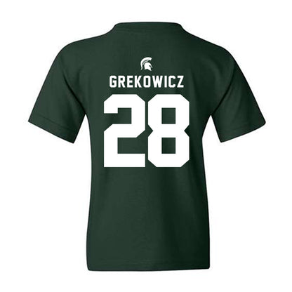Michigan State - NCAA Men's Soccer : Jake Grekowicz - Generic Shersey Youth T-Shirt-1