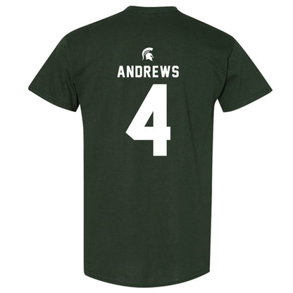 Michigan State - NCAA Women's Volleyball : Madi Andrews - Generic Shersey T-Shirt-1