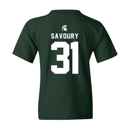 Michigan State - NCAA Football : Jayden Savoury - Generic Shersey Youth T-Shirt-1
