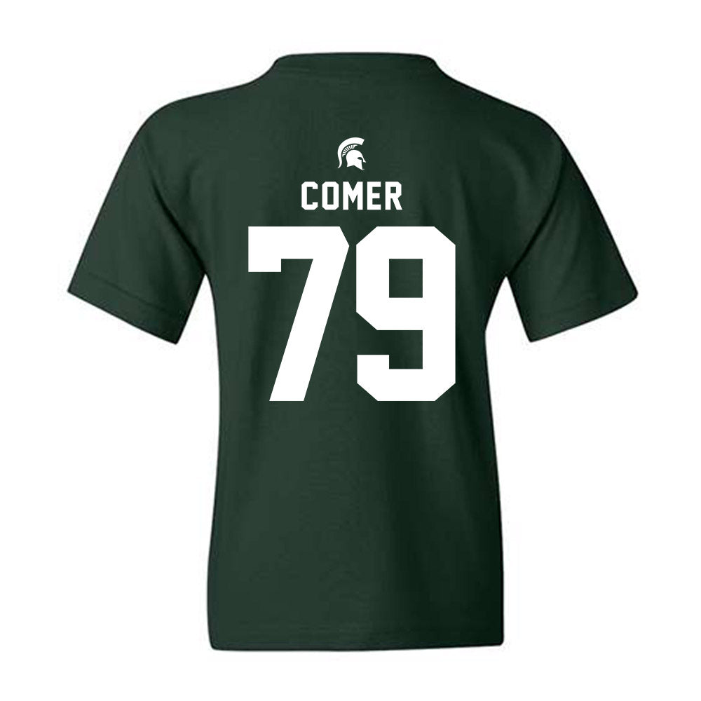 Michigan State - NCAA Football : Tristan Comer - Generic Shersey Youth T-Shirt-1