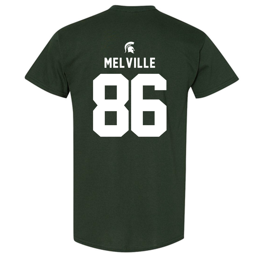 Michigan State - NCAA Football : Ethan Melville - Generic Shersey T-Shirt-1