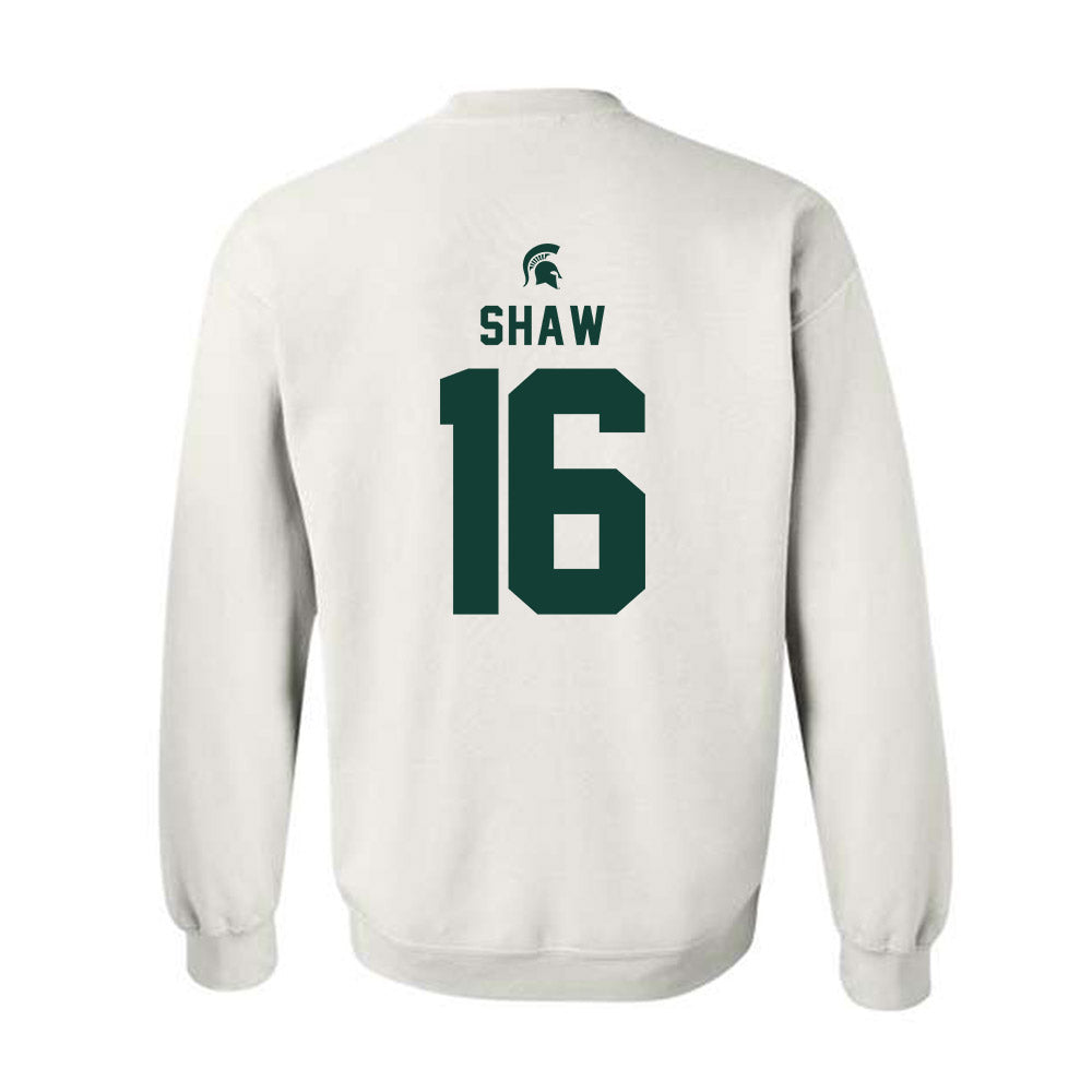 Michigan State - NCAA Football : Adam Shaw - Classic Shersey Crewneck Sweatshirt-1