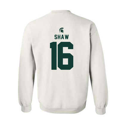 Michigan State - NCAA Football : Adam Shaw - Classic Shersey Crewneck Sweatshirt-1