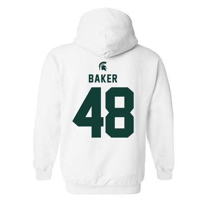 Michigan State - NCAA Football : Charlie Baker - Classic Shersey Hooded Sweatshirt-1