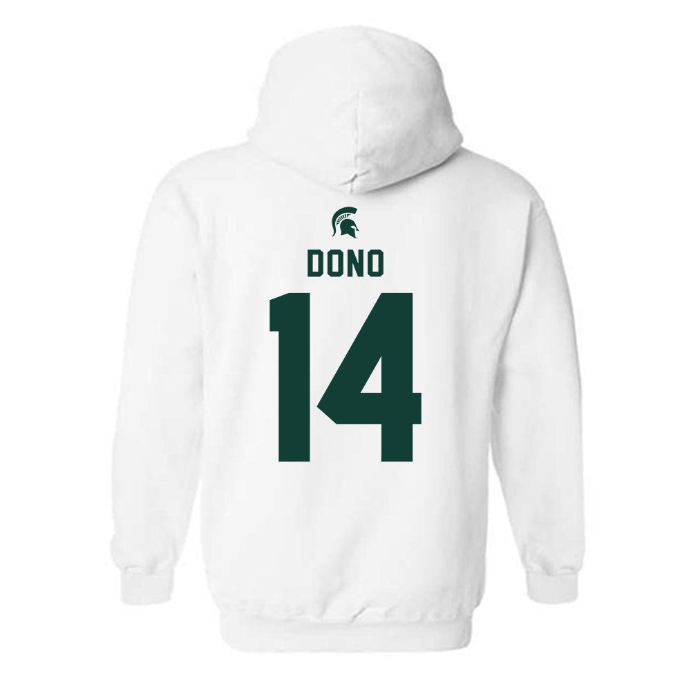 Michigan State - NCAA Men's Soccer : Dominic Dono - Classic Shersey Hooded Sweatshirt-1