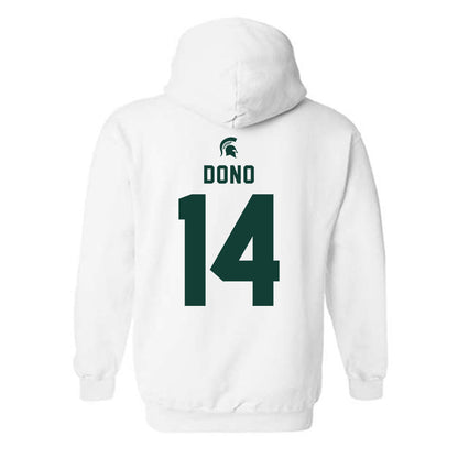 Michigan State - NCAA Men's Soccer : Dominic Dono - Classic Shersey Hooded Sweatshirt-1