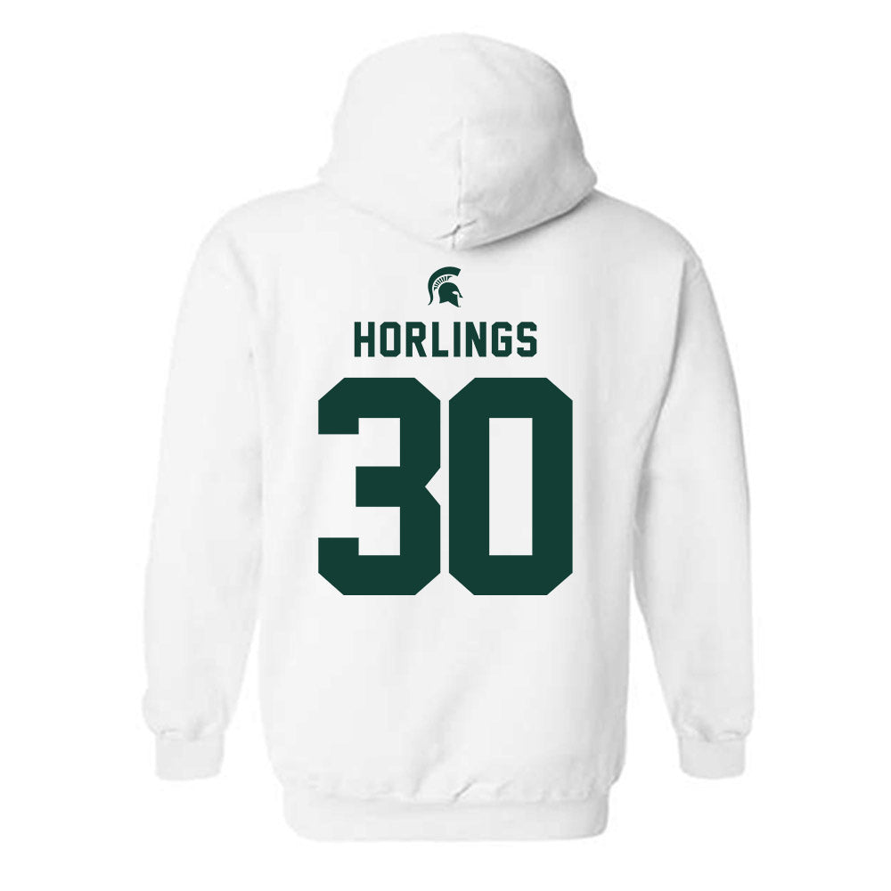 Michigan State - NCAA Men's Soccer : Ezra Horlings - Classic Shersey Hooded Sweatshirt-1