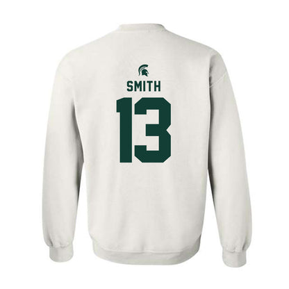 Michigan State - NCAA Football : Isaac Smith - Classic Shersey Crewneck Sweatshirt-1