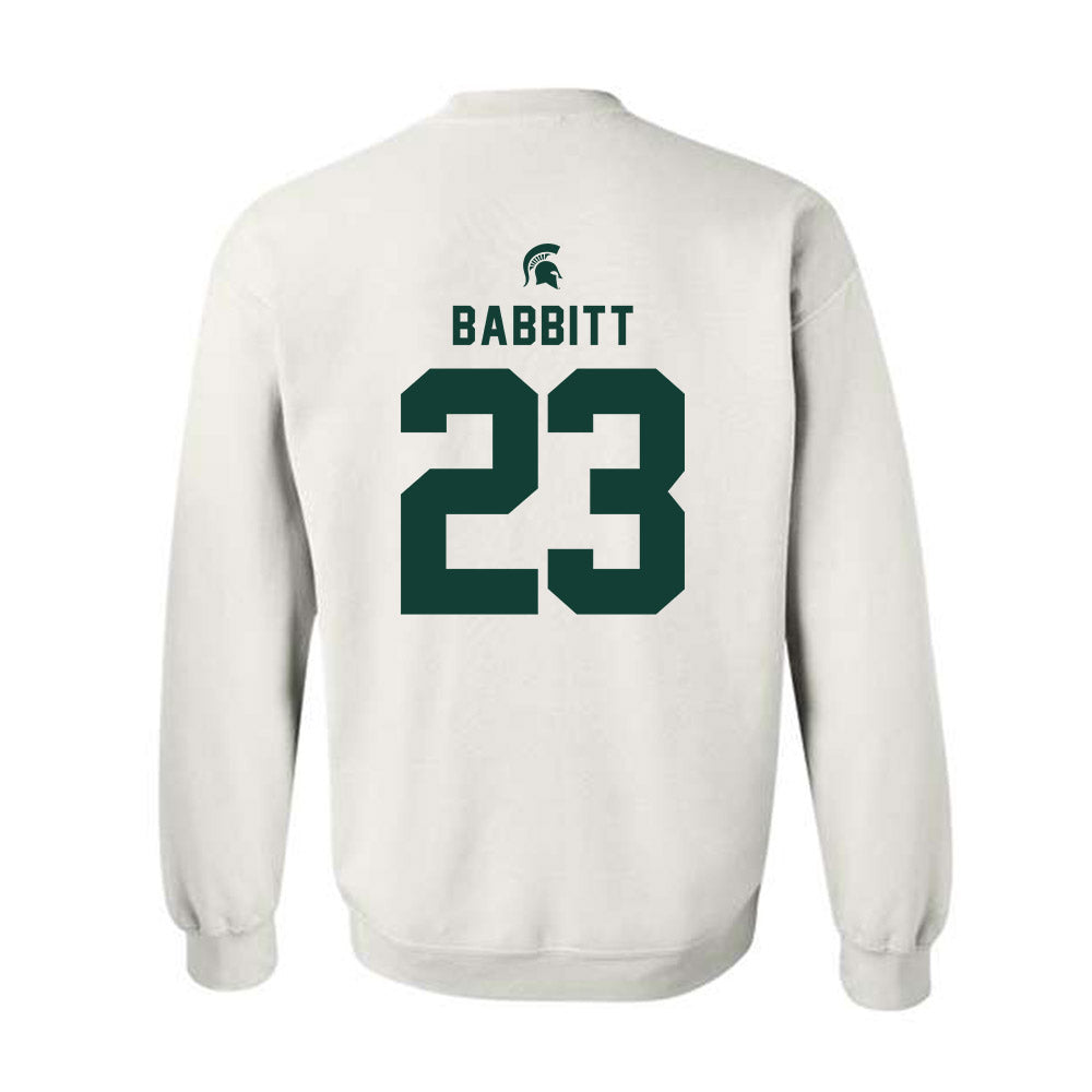 Michigan State - NCAA Football : Peyton Babbitt - Classic Shersey Crewneck Sweatshirt-1