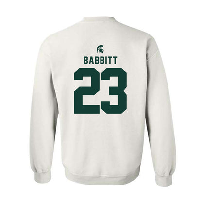 Michigan State - NCAA Football : Peyton Babbitt - Classic Shersey Crewneck Sweatshirt-1