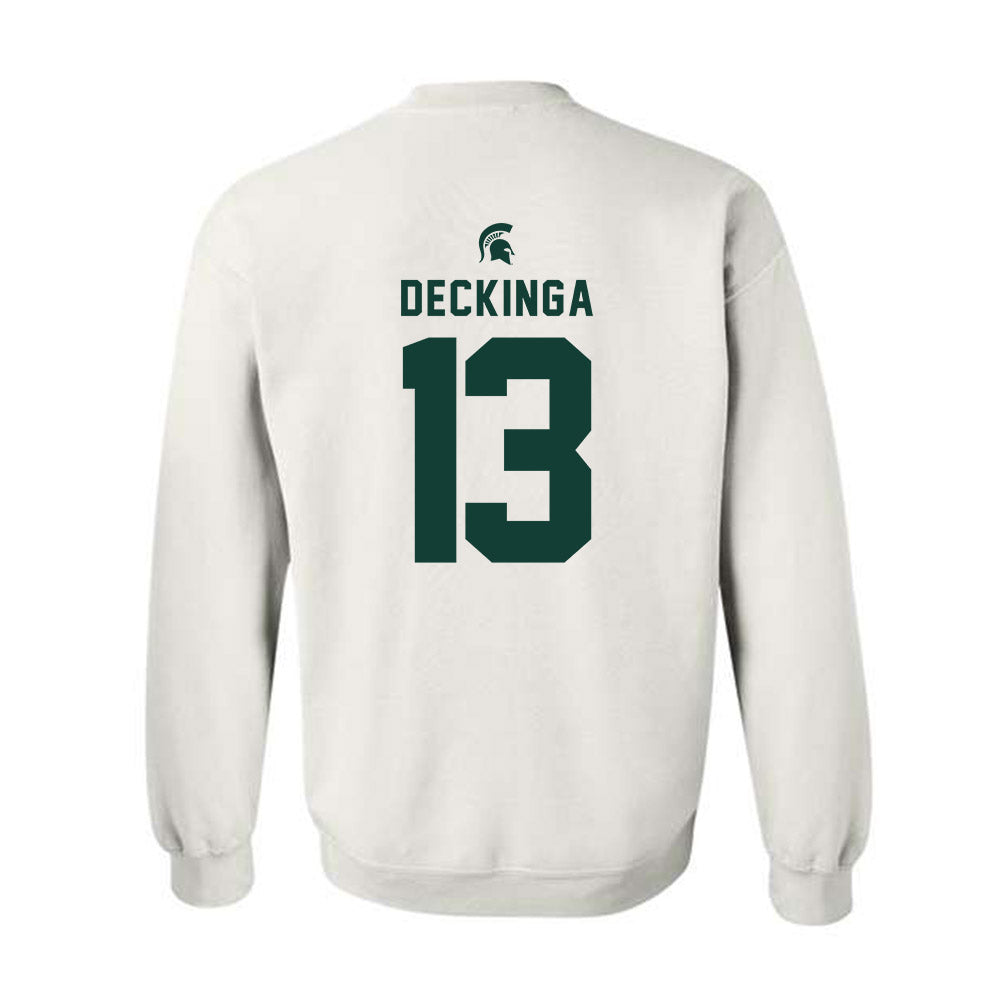 Michigan State - NCAA Baseball : CJ Deckinga - Classic Shersey Crewneck Sweatshirt-1