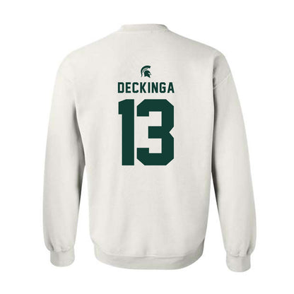 Michigan State - NCAA Baseball : CJ Deckinga - Classic Shersey Crewneck Sweatshirt-1